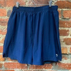 Navy Blue Compression Lined Baleaf Athletic Shorts